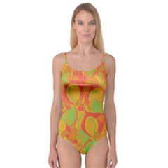 Orange Garden Camisole Leotard 