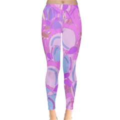 Pink Garden Leggings  by Valentinaart