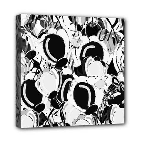 Black And White Garden Mini Canvas 8  X 8 