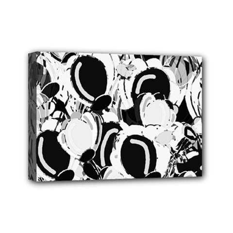 Black And White Garden Mini Canvas 7  X 5 