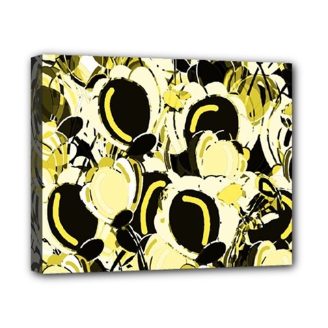 Yellow Abstract Garden Canvas 10  X 8  by Valentinaart