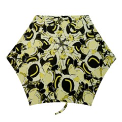 Yellow Abstract Garden Mini Folding Umbrellas