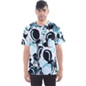 Blue abstract  garden Men s Sport Mesh Tee View1