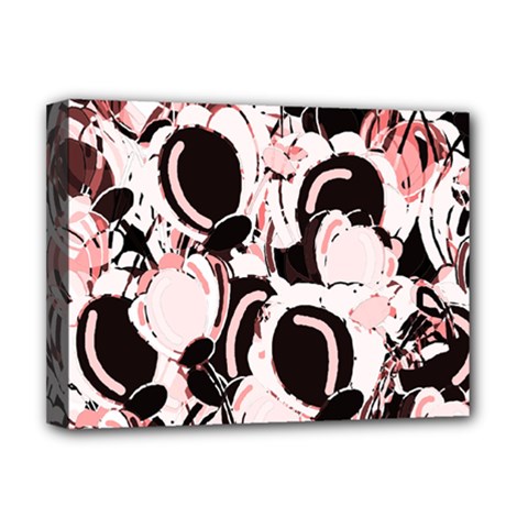 Pink Abstract Garden Deluxe Canvas 16  X 12  