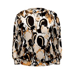 Orange Abstract Garden Women s Sweatshirt