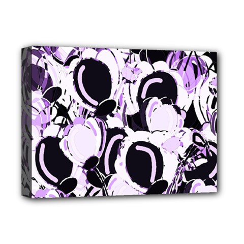 Purple Abstract Garden Deluxe Canvas 16  X 12  