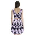 Purple abstract garden Split Back Mini Dress  View2