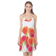 Orange Flowers  Camis Nightgown