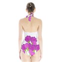 Purple flowers Halter Swimsuit View2