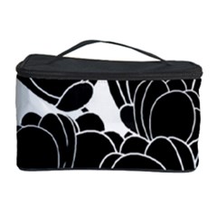 Black Flowers Cosmetic Storage Case