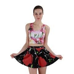 Red Roses Mini Skirt