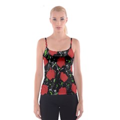 Red Roses Spaghetti Strap Top