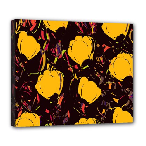 Yellow Roses  Deluxe Canvas 24  X 20  