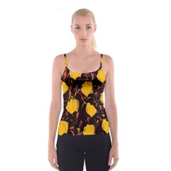 Yellow Roses  Spaghetti Strap Top by Valentinaart