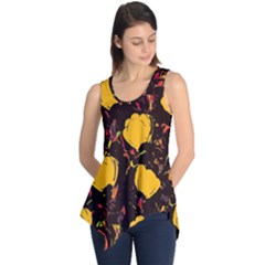 Yellow Roses  Sleeveless Tunic