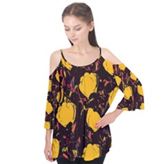 Yellow Roses  Flutter Tees