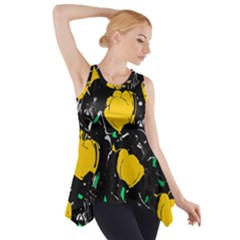 Yellow Roses 2 Side Drop Tank Tunic