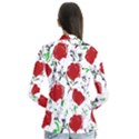 Red roses 2 Drape Collar Cardigan View2