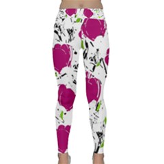 Magenta Roses Classic Yoga Leggings