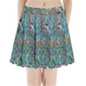 Colorful Abstract Painting Design  Pleated Mini Skirt View1