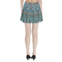 Colorful Abstract Painting Design  Pleated Mini Skirt View2