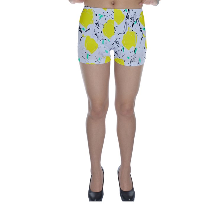 Yellow roses 2 Skinny Shorts