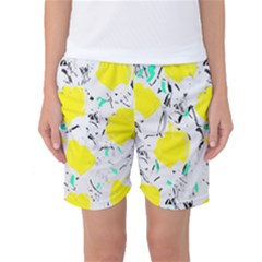 Yellow Roses 2 Women s Basketball Shorts