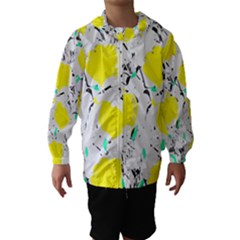 Yellow Roses 2 Hooded Wind Breaker (kids)