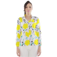 Yellow Roses 2 Wind Breaker (women) by Valentinaart