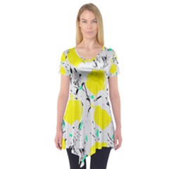 Yellow Roses 2 Short Sleeve Tunic 