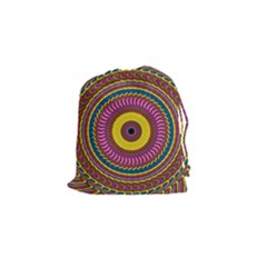 Ornament Mandala Drawstring Pouches (small) 