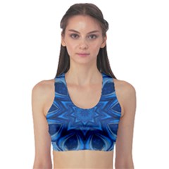 Blue Blossom Mandala Sports Bra