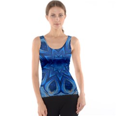 Blue Blossom Mandala Tank Top