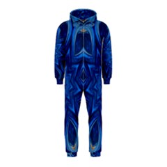 Blue Blossom Mandala Hooded Jumpsuit (kids) by designworld65