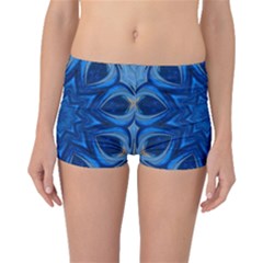 Blue Blossom Mandala Boyleg Bikini Bottoms