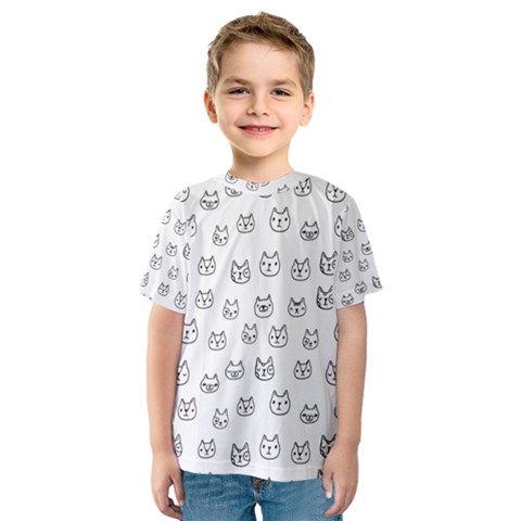 Sketchy Cats Kids  Sport Mesh Tee by kostolom3000shop