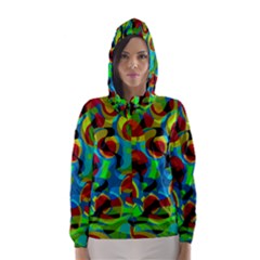 Colorful Smoothie  Hooded Wind Breaker (women)