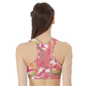 Pink smoothie  Sports Bra with Border View2