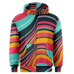 Bent Waves                                                                                                        Men s Zipper Hoodie by LalyLauraFLM