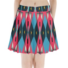 Triangles Stripes And Other Shapes                                   Pleated Mini Mesh Skirt