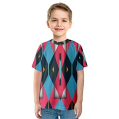 Triangles Stripes And Other Shapes                                                                                                         Kid s Sport Mesh Tee