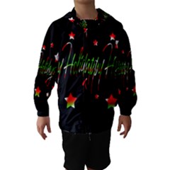 Happy Holidays 2  Hooded Wind Breaker (kids) by Valentinaart