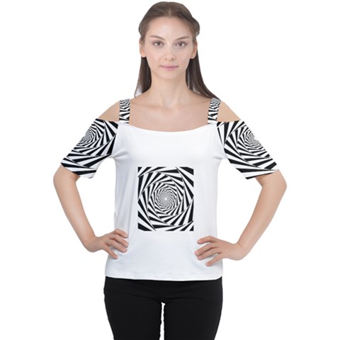 Puzzled Women s Cutout Shoulder Tee by thechiclady