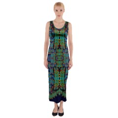 A Bird I Am From Paradise Fitted Maxi Dress by pepitasart