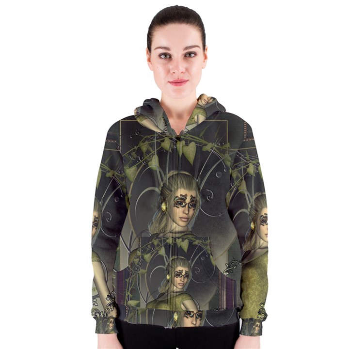 Wonderful Fairy Women s Zipper Hoodie