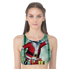 Funny Santa Claus In The Underwater World Tank Bikini Top by FantasyWorld7