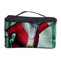 Funny Santa Claus In The Underwater World Cosmetic Storage Case by FantasyWorld7