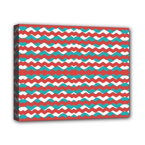 Geometric Waves Canvas 10  X 8 