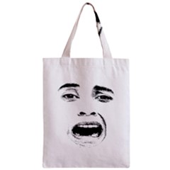 Scared Woman Expression Zipper Classic Tote Bag by dflcprints