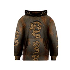 Awesome Dragon, Tribal Design Kids  Pullover Hoodie by FantasyWorld7